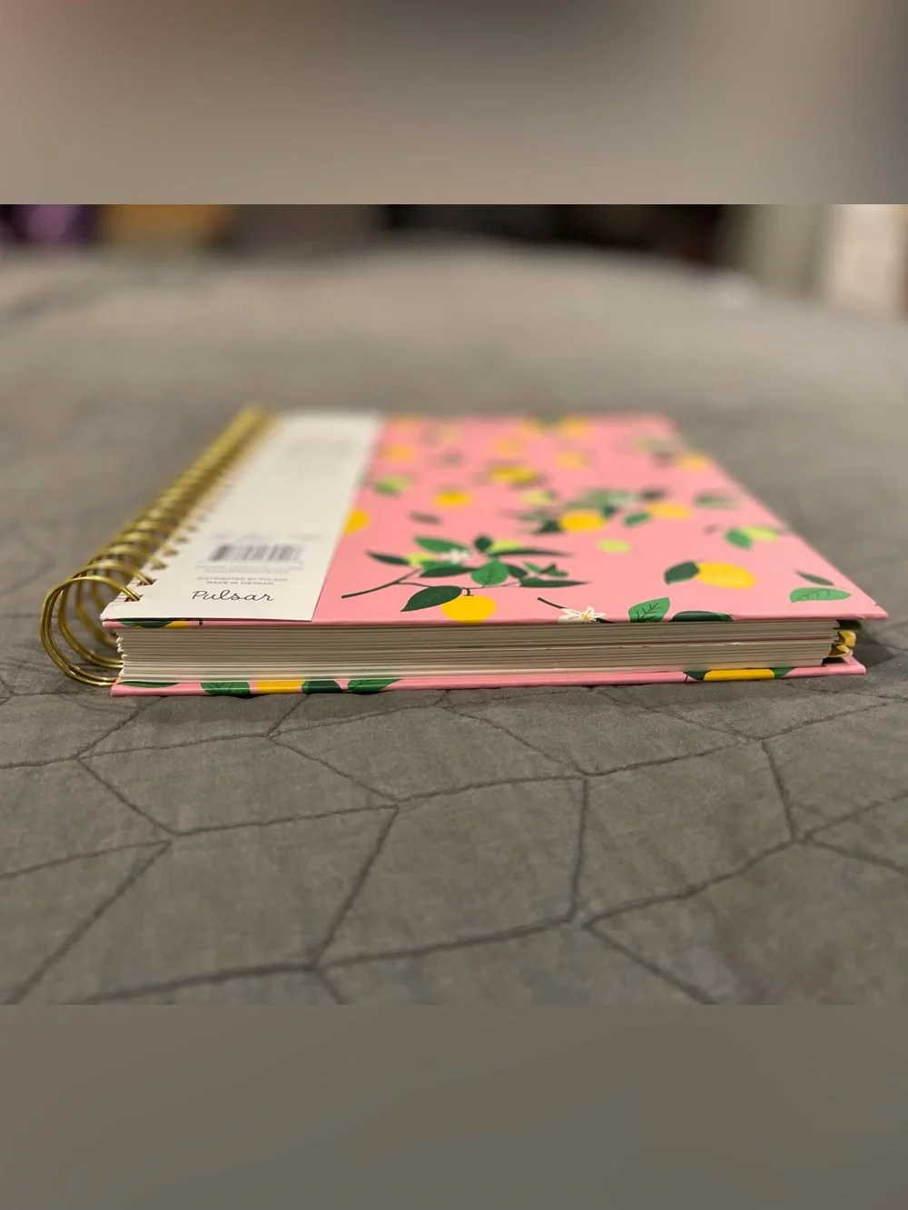 Pulsar 2026-2027 Weekly Planner Pink/Lemon Design New